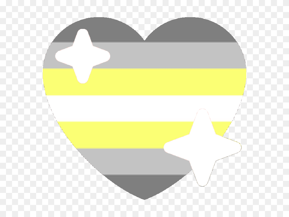 Demi Nonbinary Sparkle Heart, Star Symbol, Symbol, Logo Png Image