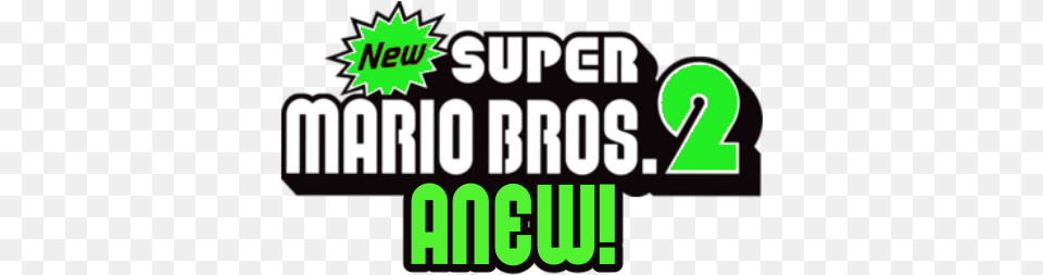 Demo New Super Mario Bros 2 Font, Green, Scoreboard, Logo, Text Free Png Download