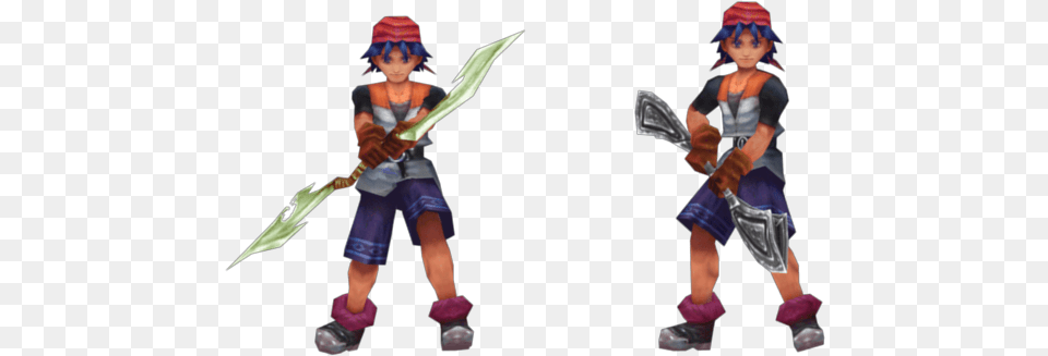 Demo Serge Chrono Cross Serge Weapon, Baby, Person, Figurine Png Image