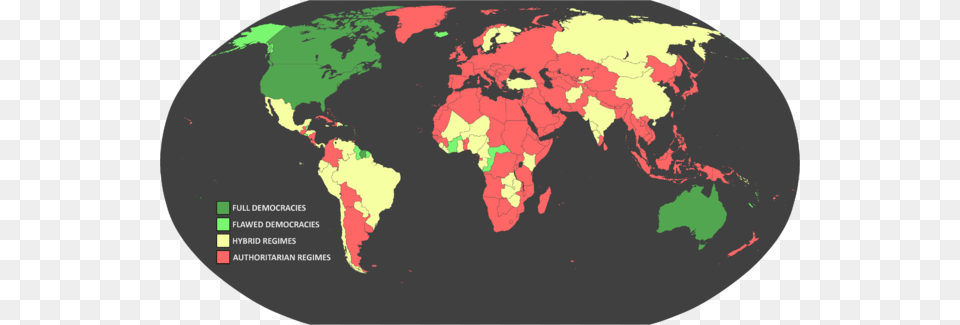 Democracy Index Map Central America On The World, Astronomy, Chart, Outer Space, Plot Free Png Download