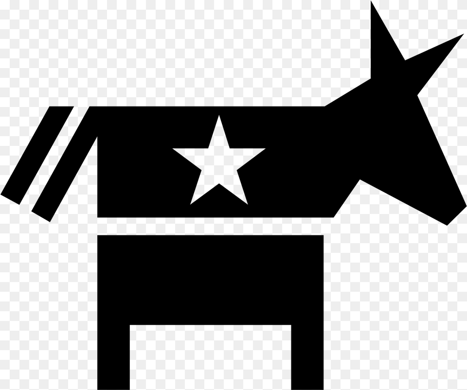 Democrat Logo Transparent Democrat Donkey Coaster Set, Gray Png