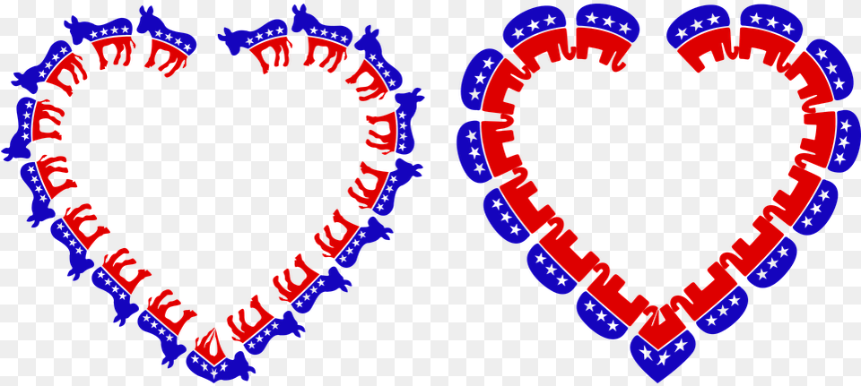 Democrat Republican Heart Vector Graphic On Pixabay Democrat Donkey, Person Png Image