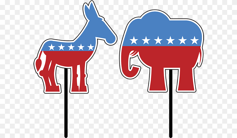 Democratic And Republican, Animal, Elephant, Mammal, Wildlife Free Transparent Png