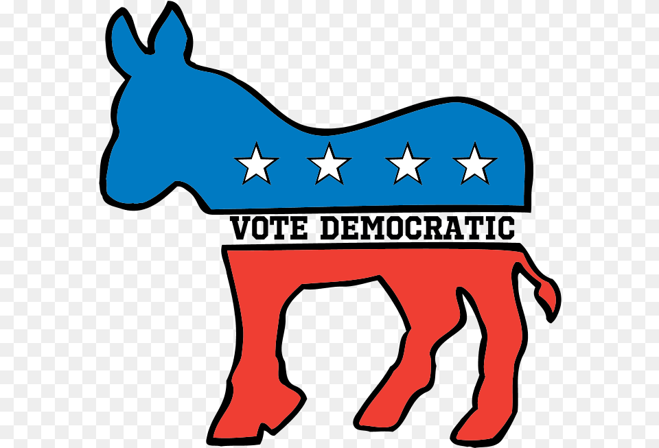 Democratic Donkey Democrat Donkey Background, Animal, Mammal Png Image