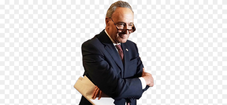 Democrats Can Work With Trump On A Big Infrastructure Chuck Schumer Transparent, Head, Male, Man, Person Png Image