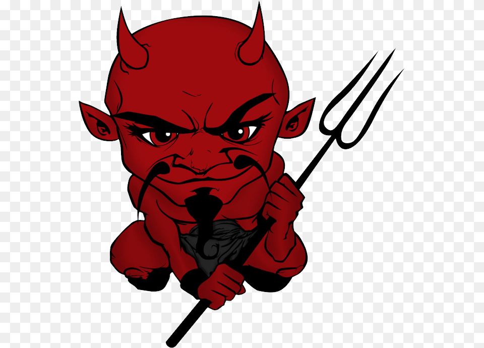 Demon, Cutlery, Fork, Baby, Person Free Png Download