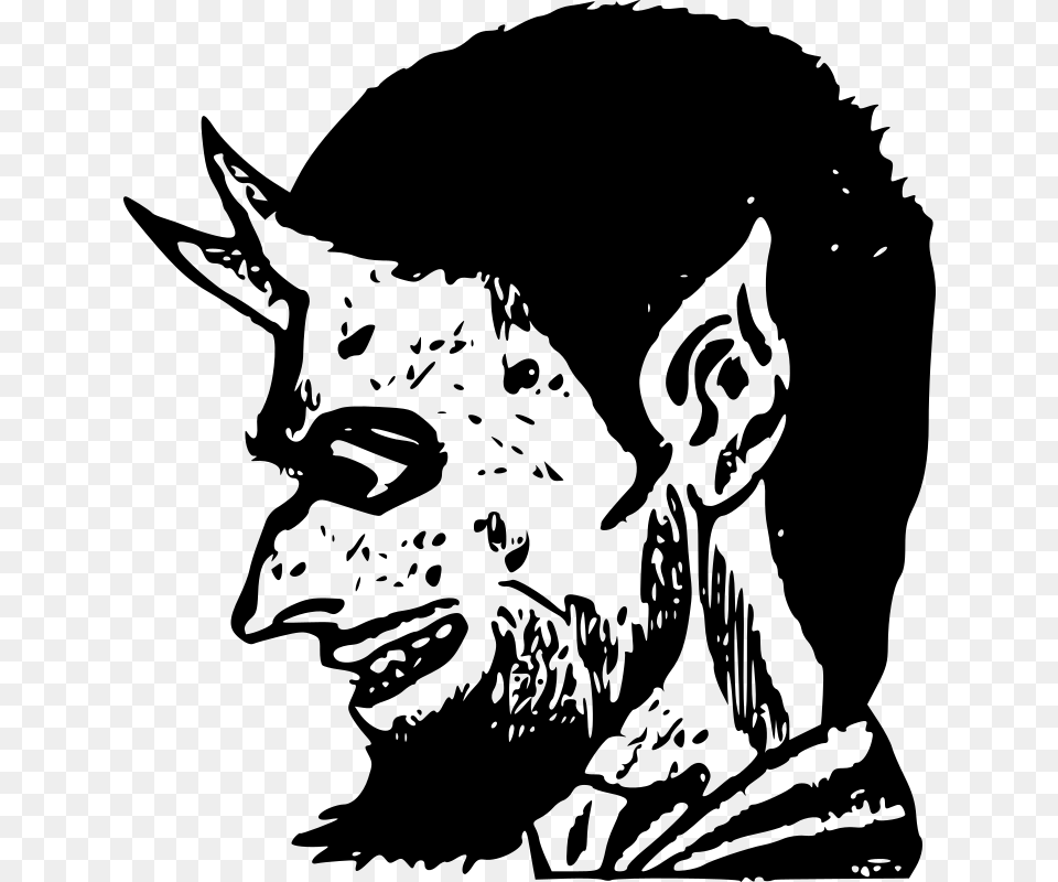 Demon Devil, Gray Free Png