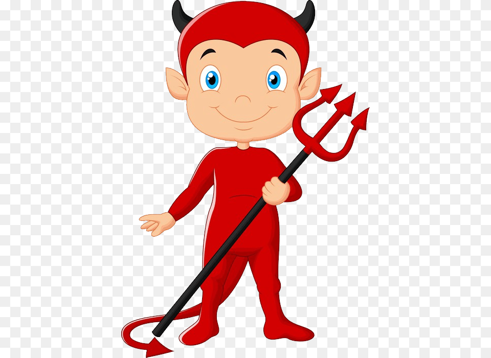 Demon, Baby, Person, Weapon, Trident Free Png Download