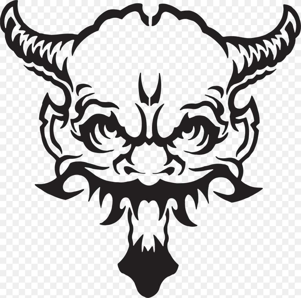 Demon Clip Art, Stencil, Emblem, Symbol Png Image