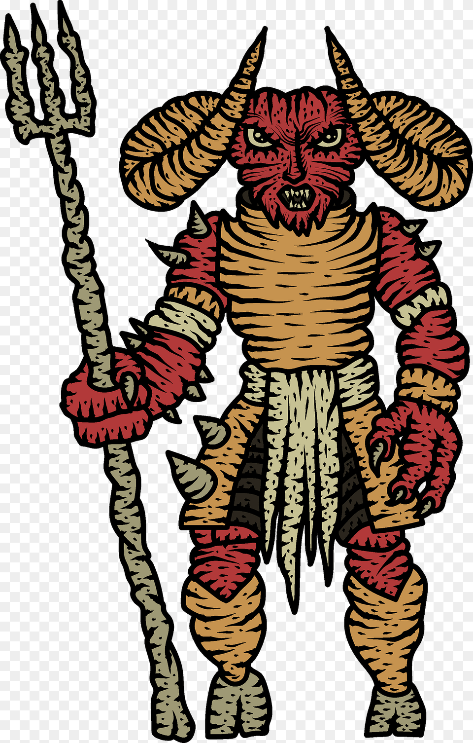 Demon Clipart, Animal, Mammal, Tiger, Wildlife Png Image