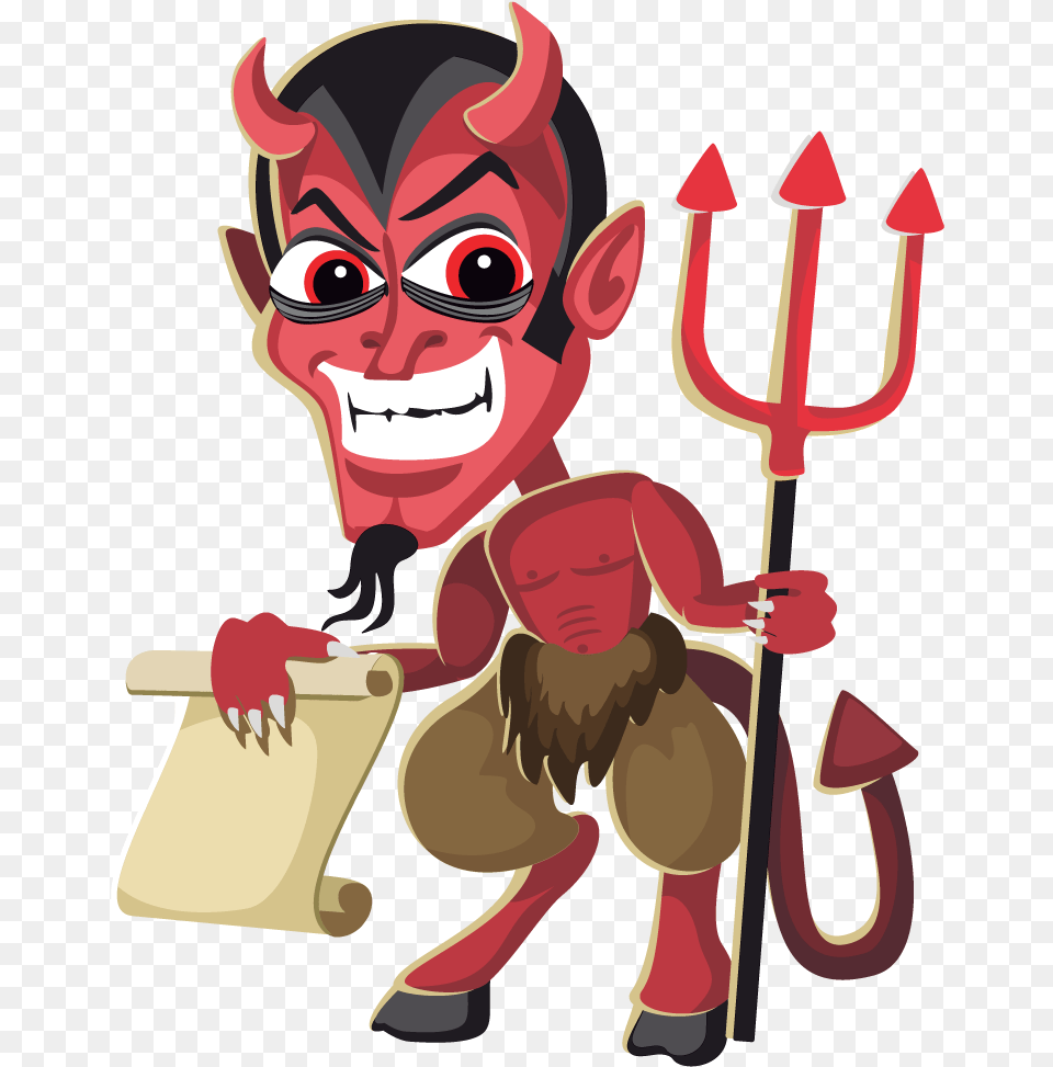 Demon Clipart Cute Guy Devil Clipart, Baby, Person, Weapon, Face Free Transparent Png