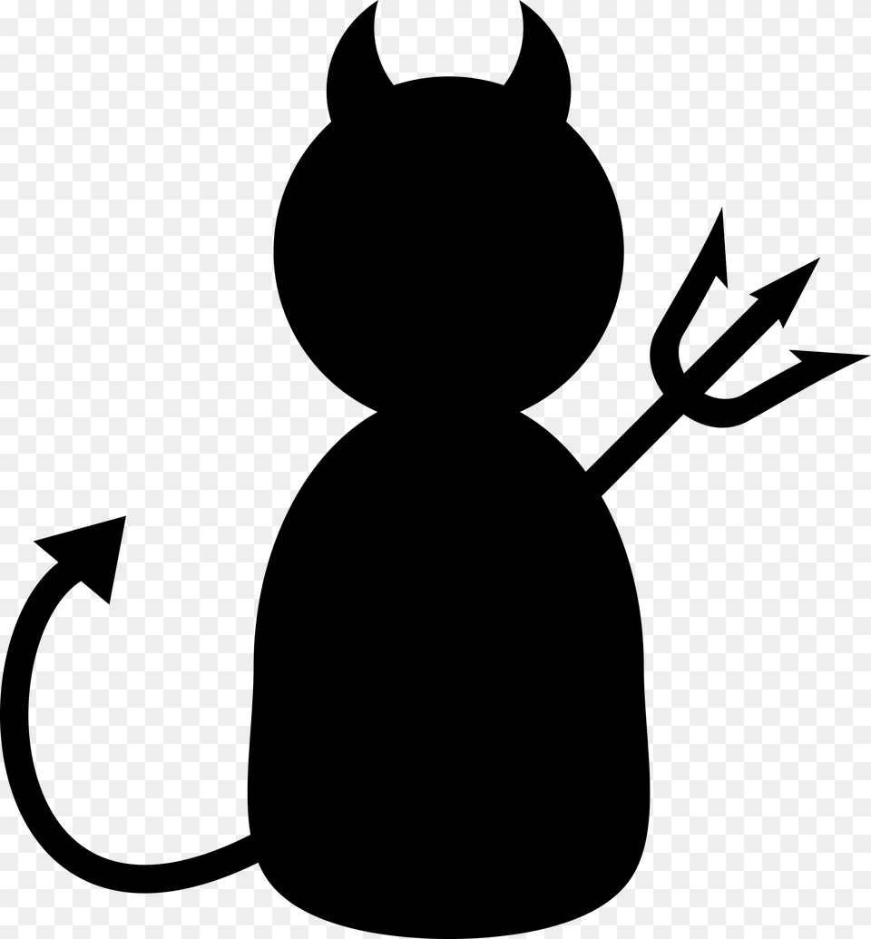 Demon Cliparts, Gray Free Transparent Png