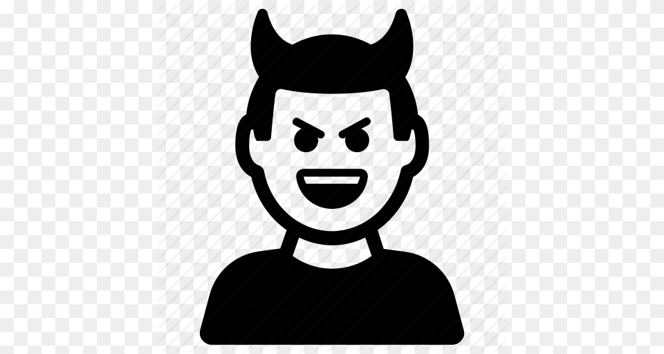 Demon Devil Horns Satan Icon, Photography, Face, Head, Person Free Transparent Png