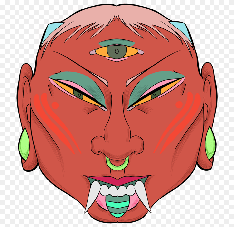 Demon Eye Cartoon, Baby, Person, Art, Face Png