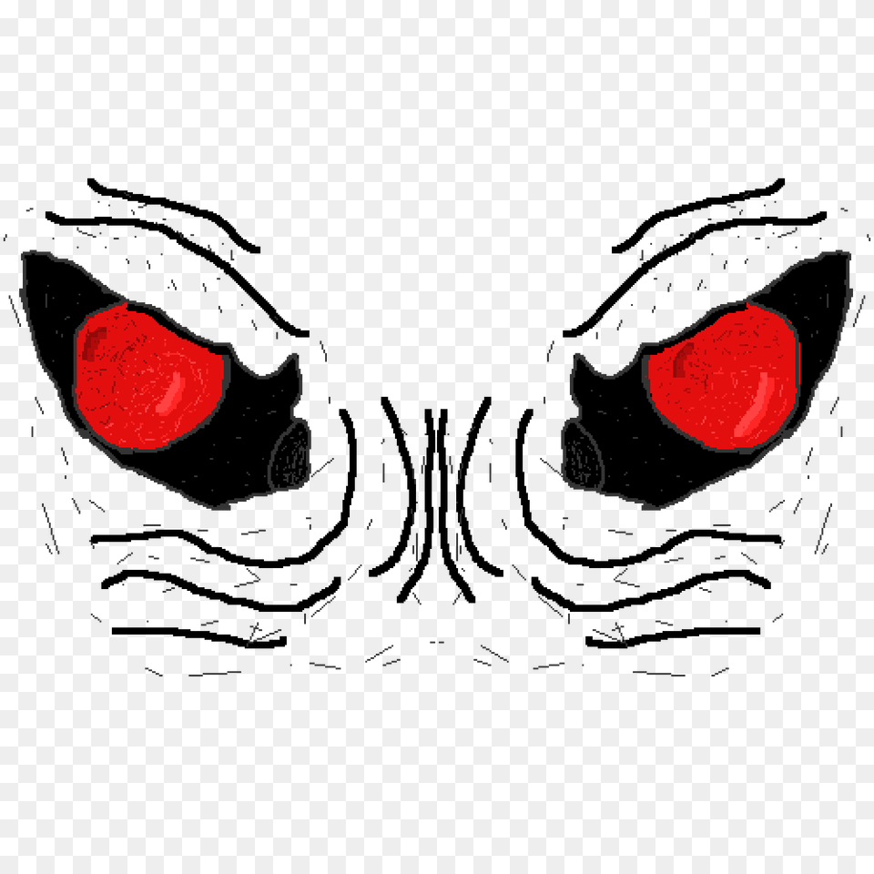 Demon Eyes Red Pixel Throw Pillow Free Png