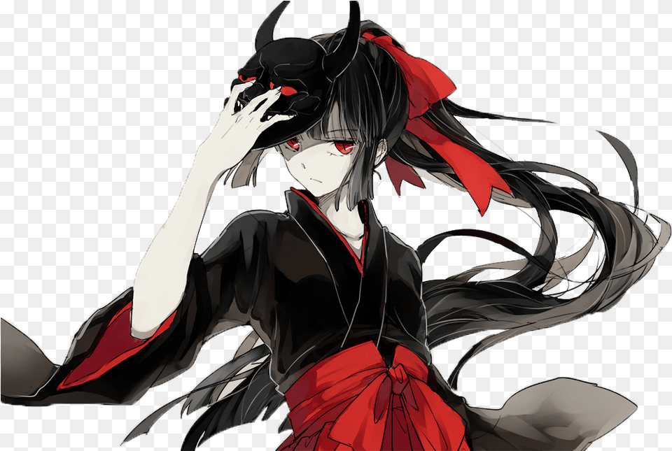 Demon Girl U0026 Girlpng Transparent Demon Anime Girl, Book, Comics, Publication, Adult Free Png Download