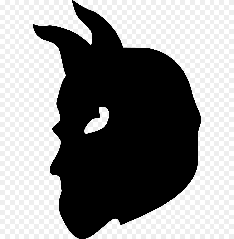 Demon Icon Silhouette, Stencil, Animal, Fish Free Png Download