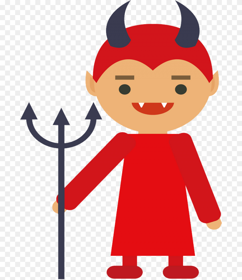 Demon Image Halloween Devil Clipart, Baby, Person, Weapon, Elf Free Png