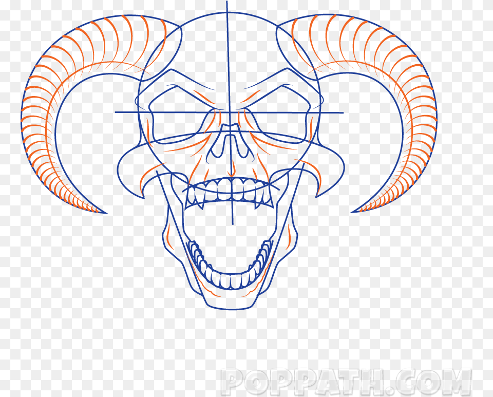 Demon Skull, Emblem, Symbol, Astronomy, Moon Free Transparent Png