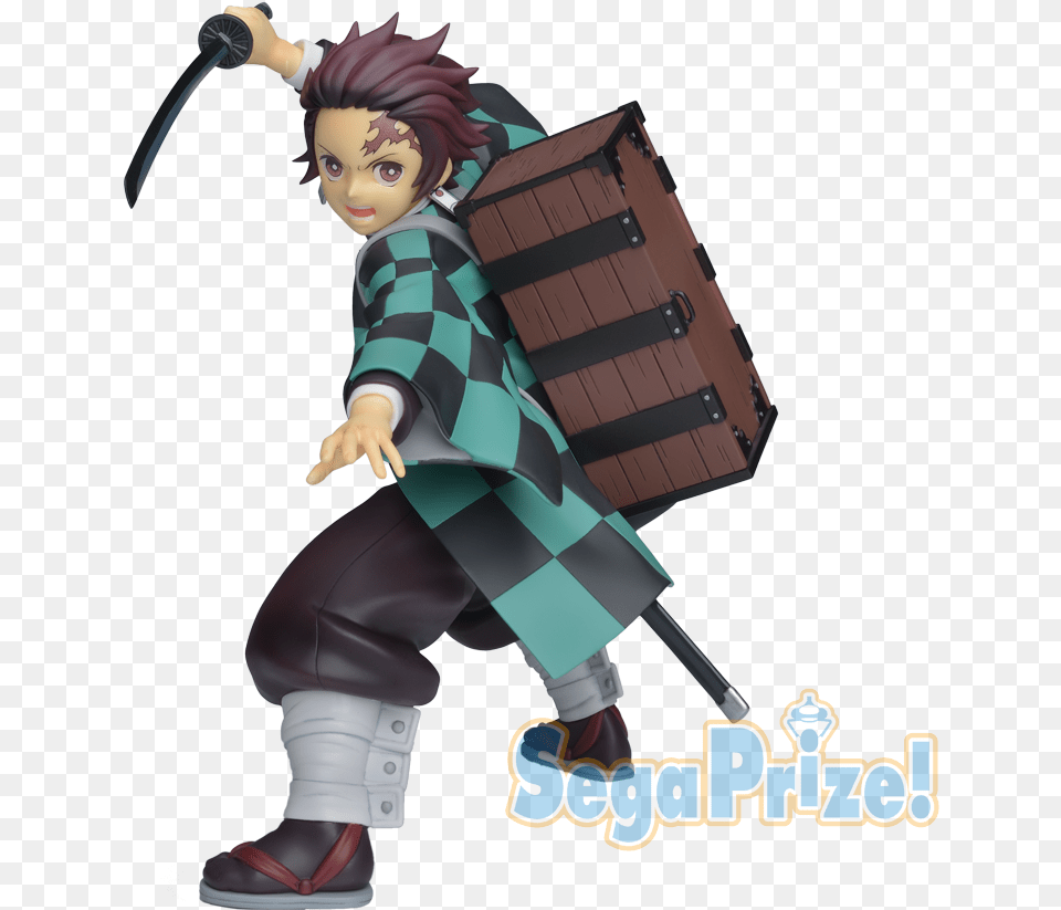 Demon Slayer Tanjiro Figure, Sword, Weapon, Baby, Person Free Transparent Png