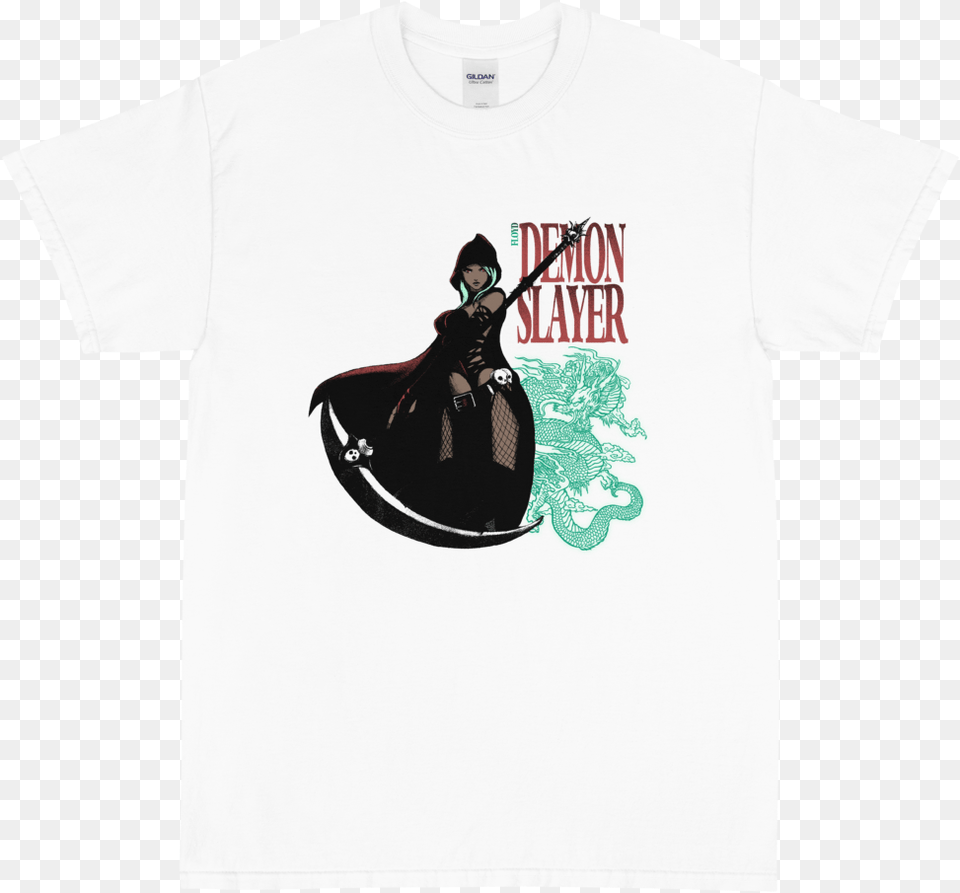 Demon Slayer Tee White Star Wars Characters, Clothing, T-shirt, Adult, Female Free Transparent Png