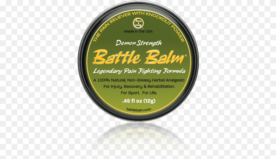 Demon Strength Pain Relief Battle Balm All Natural, Disk, Tin, Head, Person Free Png Download