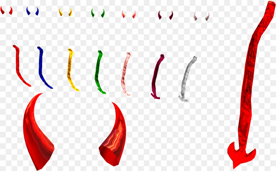 Demon Tail Devil Cat Sign Of The Horns Mmd Devil Horns, Flower, Petal, Plant, Silk Free Transparent Png