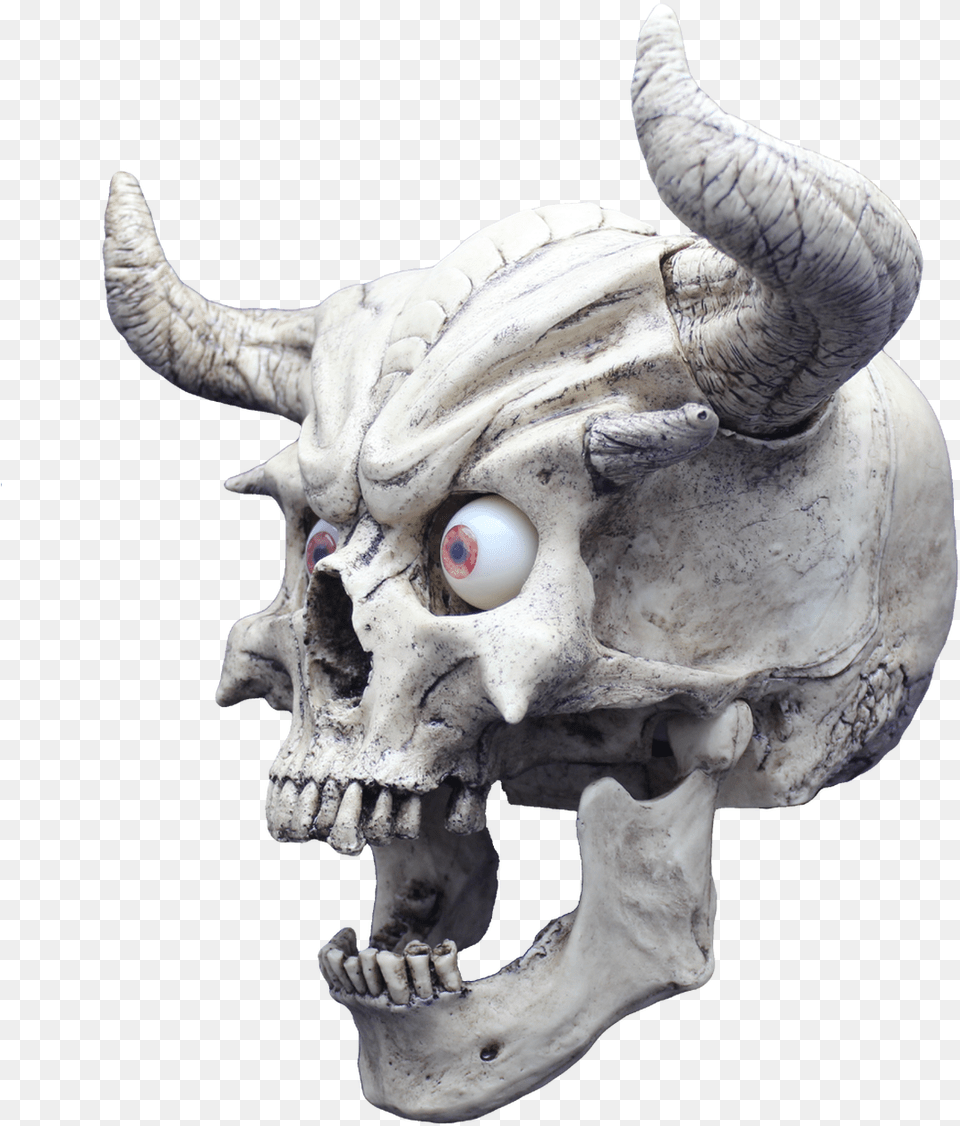 Demon Talking Skull Skull, Accessories, Ornament, Art, Animal Free Png Download