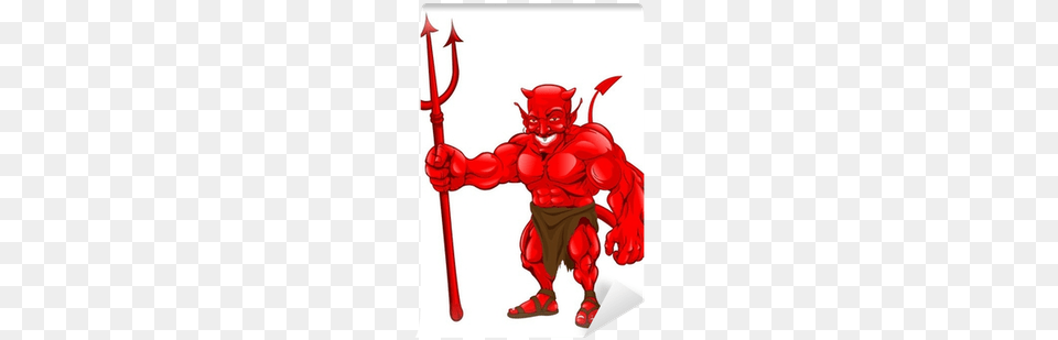 Demon With Fork, Clothing, Costume, Person, Weapon Free Png