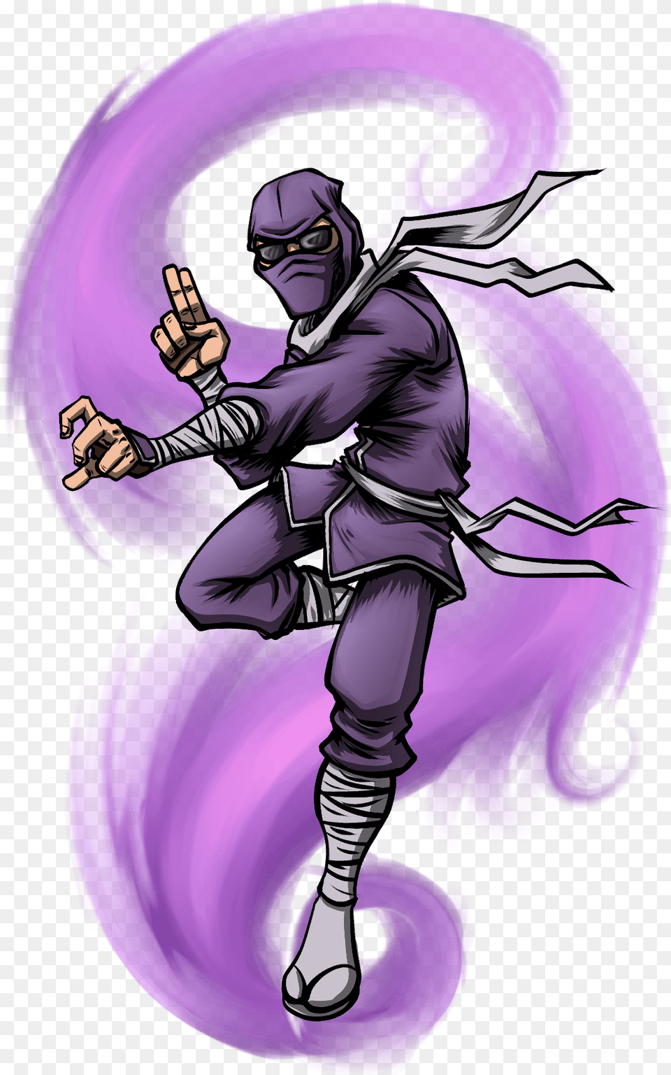 Demonic Bargains Purple Ninja, Baby, Book, Comics, Person Free Transparent Png