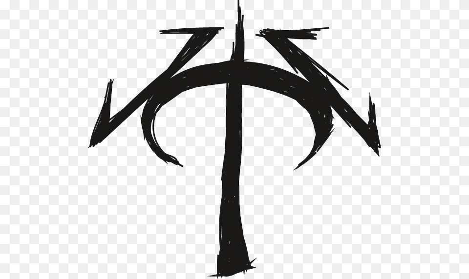 Demonic Mark Dampd Graz Zt Symbol, Weapon, Trident Free Png Download