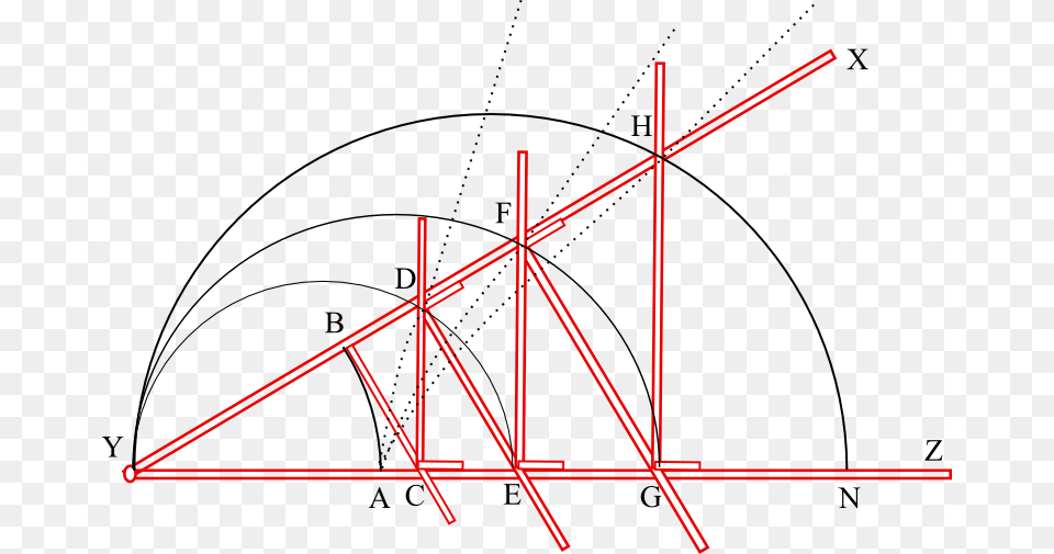 Demonstration Of A Mesolabe Pure Constructions In Maths, Chart, Plot, Bow, Weapon Free Png Download