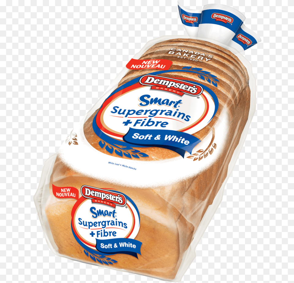 Dempster S Smart Supergrains Fibre White Loaf Ben39s Smart Supergrains Fibre Sandwich Bread Wheat, Food, Ketchup Free Png