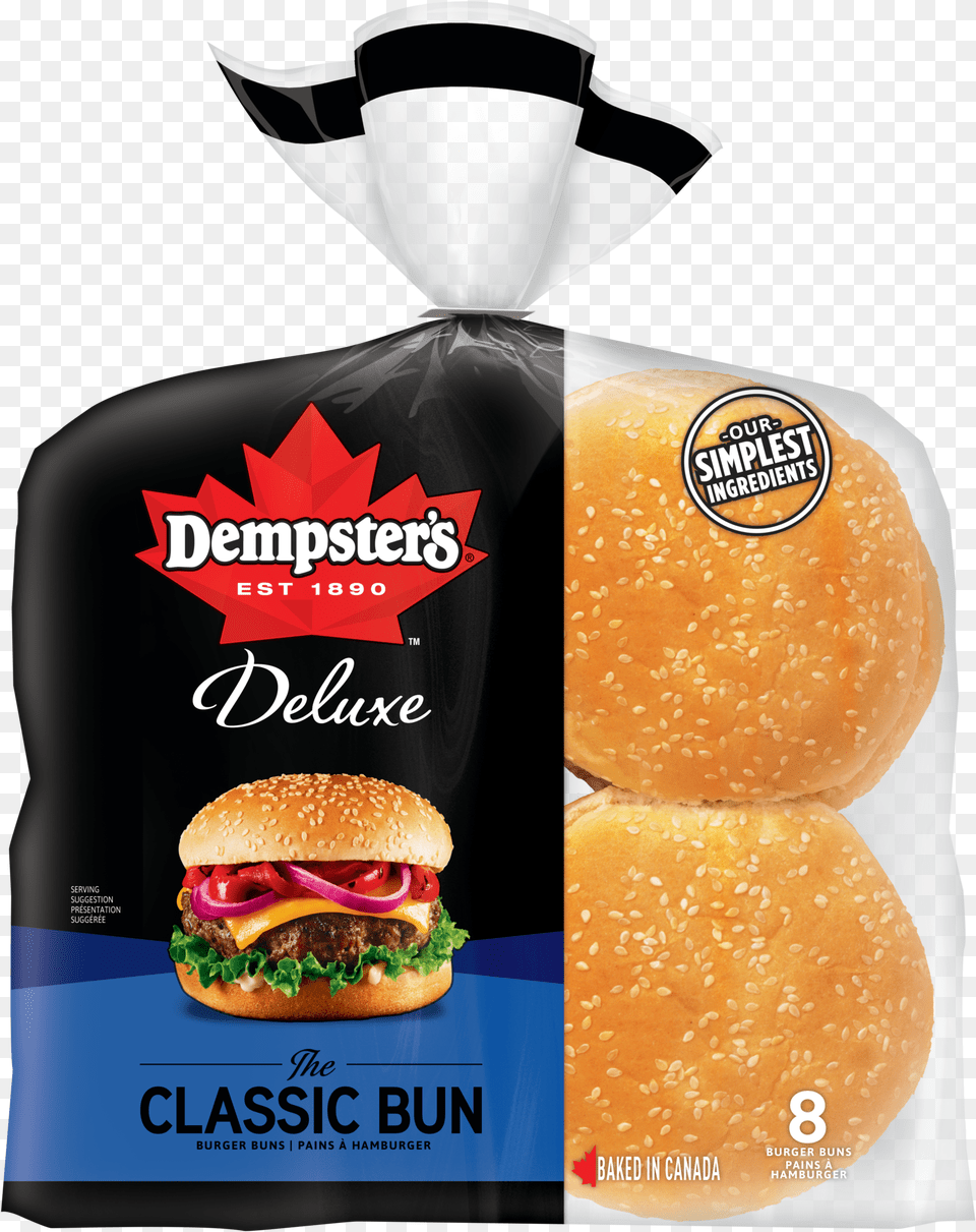 Dempsterquots Deluxe Classic Bun Burger Buns Dempsters Classic Bun, Food, Bread, Advertisement Png