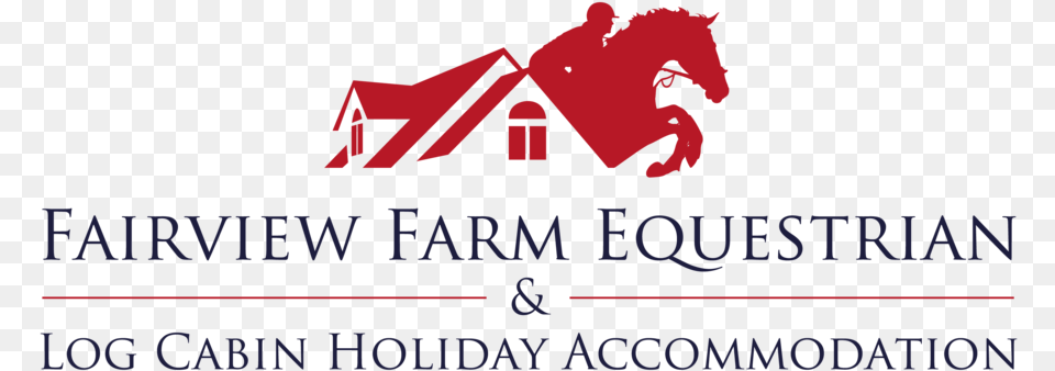 Den Log Cabin Fairview Farm Equestrian Amp Log, Logo, Text, Animal Free Png