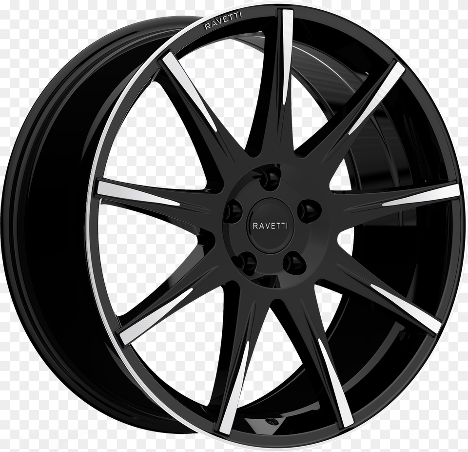 Denali Wheels Black, Alloy Wheel, Car, Car Wheel, Machine Free Png