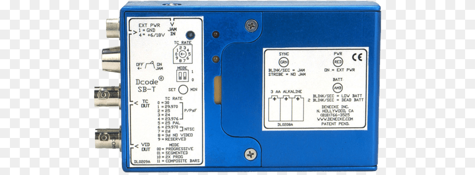 Denecke Sb T Timecode Timecode, Scoreboard, Adapter, Electronics, Electrical Device Free Png Download