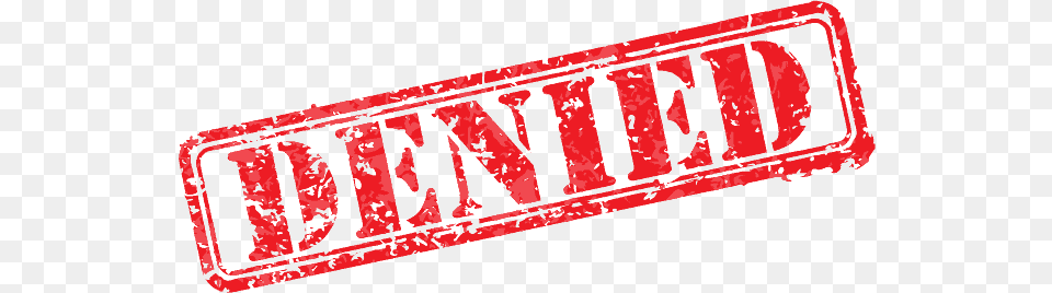 Denied, Red Free Transparent Png