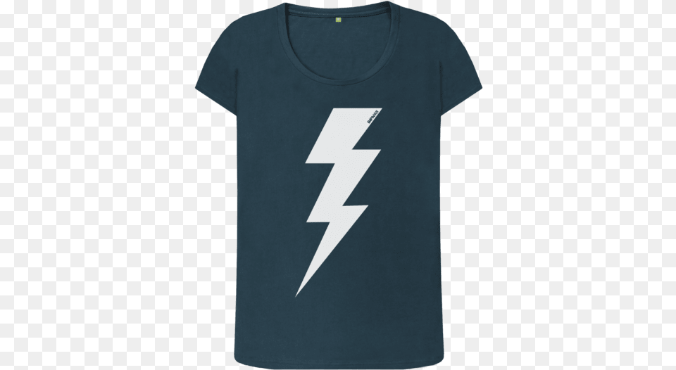 Denim Blue Women39s Lightning Bolt Top Rapanui Women39s Lightning Bolt Top, Clothing, T-shirt, Shirt Free Transparent Png