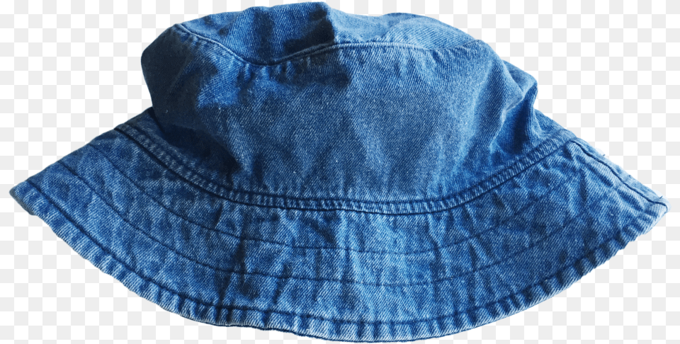 Denim Bucket Hat With Initial Patch, Clothing, Sun Hat, Jeans, Pants Free Png Download