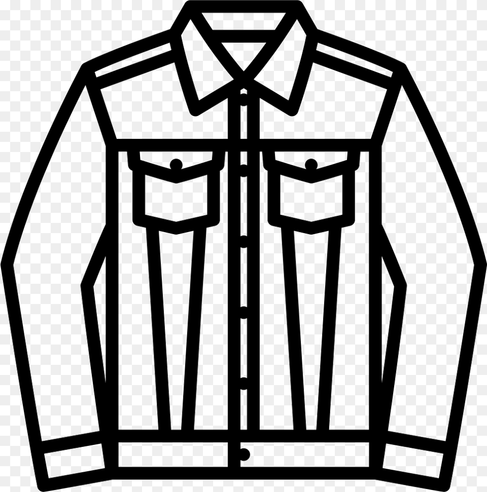 Denim Jacket Denim Jacket Icon, Clothing, Coat, Long Sleeve, Shirt Free Transparent Png