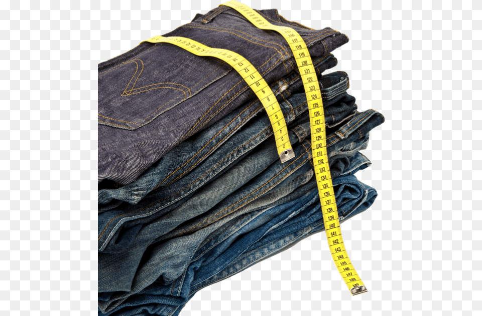 Denim Jeans With Tape Measure, Chart, Clothing, Coat, Jacket Free Transparent Png