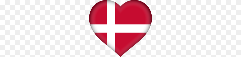 Denmark Flag Clipart, Heart Free Transparent Png