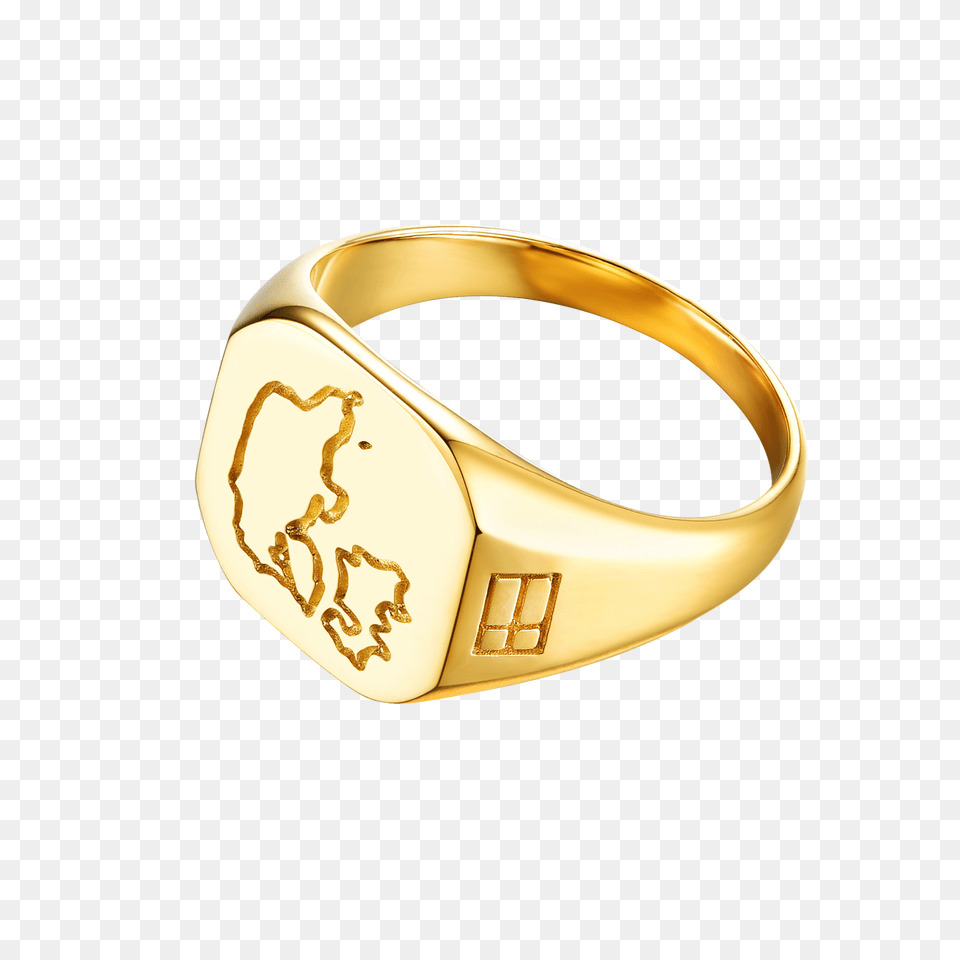 Denmark Legacy Signature Gold Ring Ring, Accessories, Jewelry, Locket, Pendant Png Image
