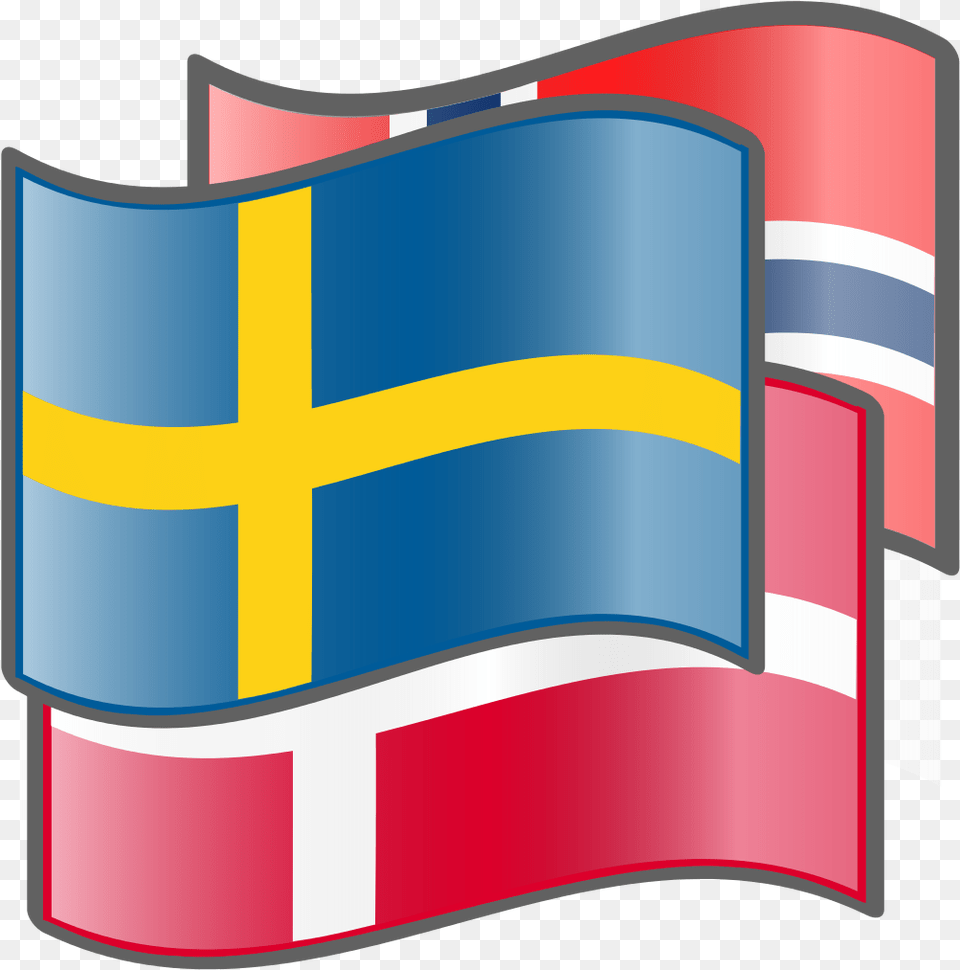 Denmark Sweden Norway Flags, Food, Ketchup, Flag Free Png Download
