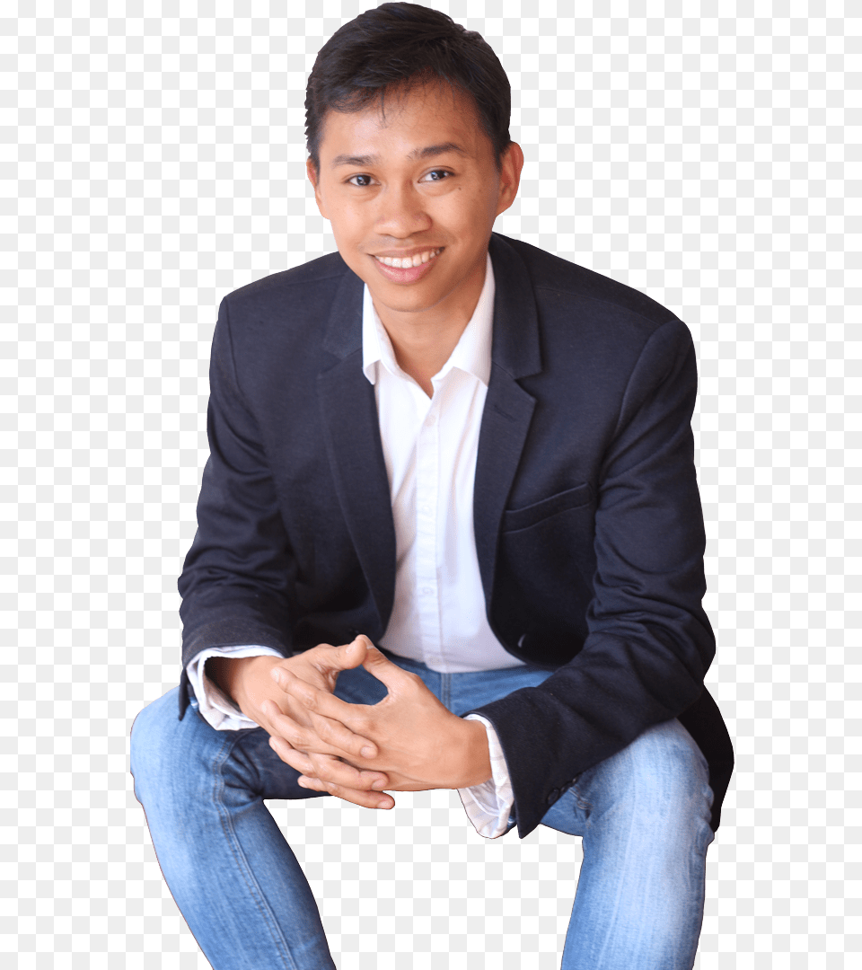 Dennis Relojo Howell, Jacket, Blazer, Sitting, Clothing Free Png Download