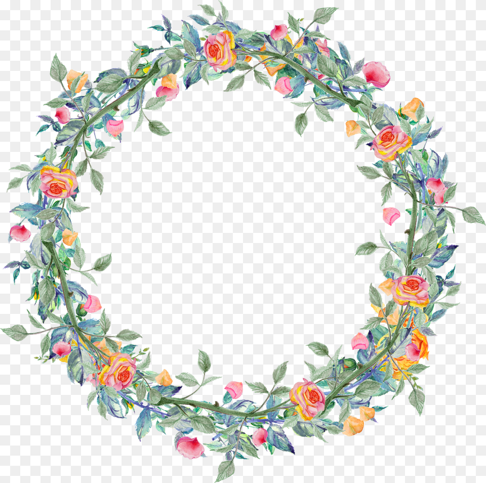 Dense Blooming Flower Garland Png Image