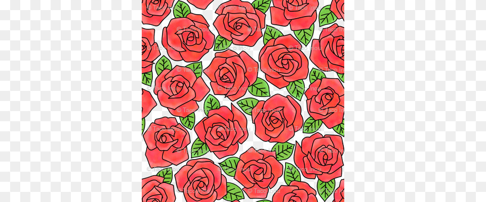 Dense Rose Watercolor Red Watercolor Painting, Flower, Plant, Pattern, Art Free Png Download