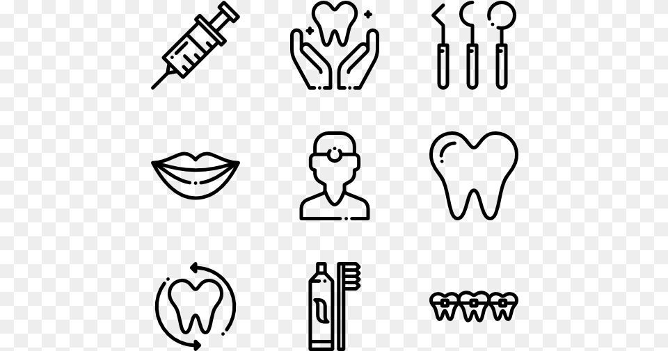 Dental Care Dental Icons, Gray Free Png Download