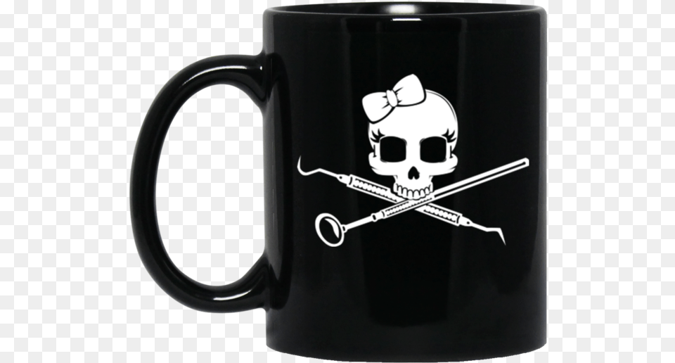 Dental Crossbones Coffee Mug Mug, Cup, Beverage, Coffee Cup, Smoke Pipe Free Png Download